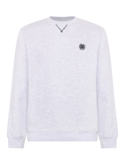 GRUNT Sweatshirt Imper Crew - Snow Melange 
